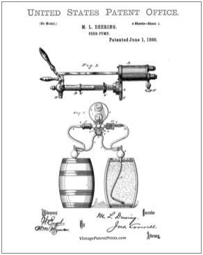 Beer Pump Patent Image