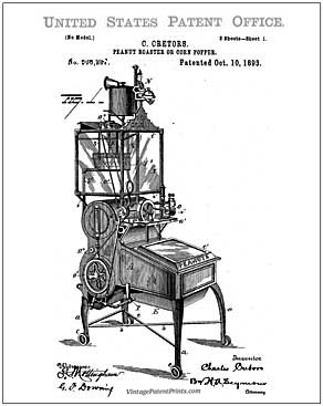 Cretors popcorn machine Patent