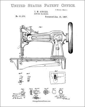 Singer Sewing Machine Patent